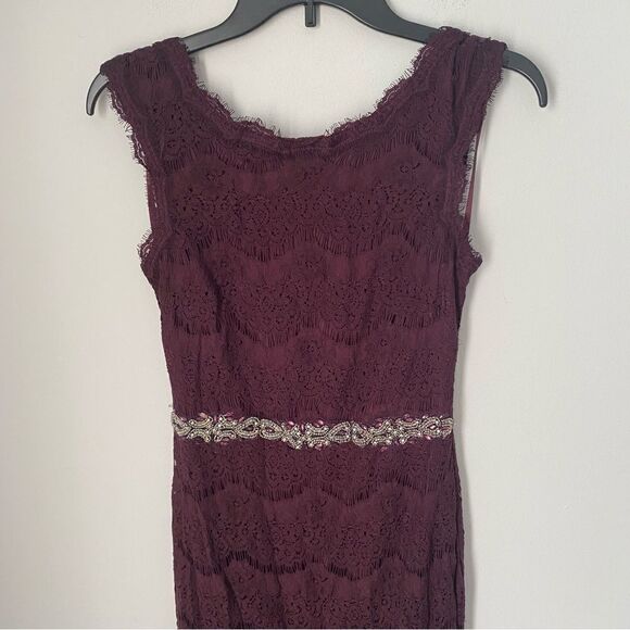 Betsy & Adam Women’s Boat Neck Lace Maxi Dress size 6 - Picture 2 of 6